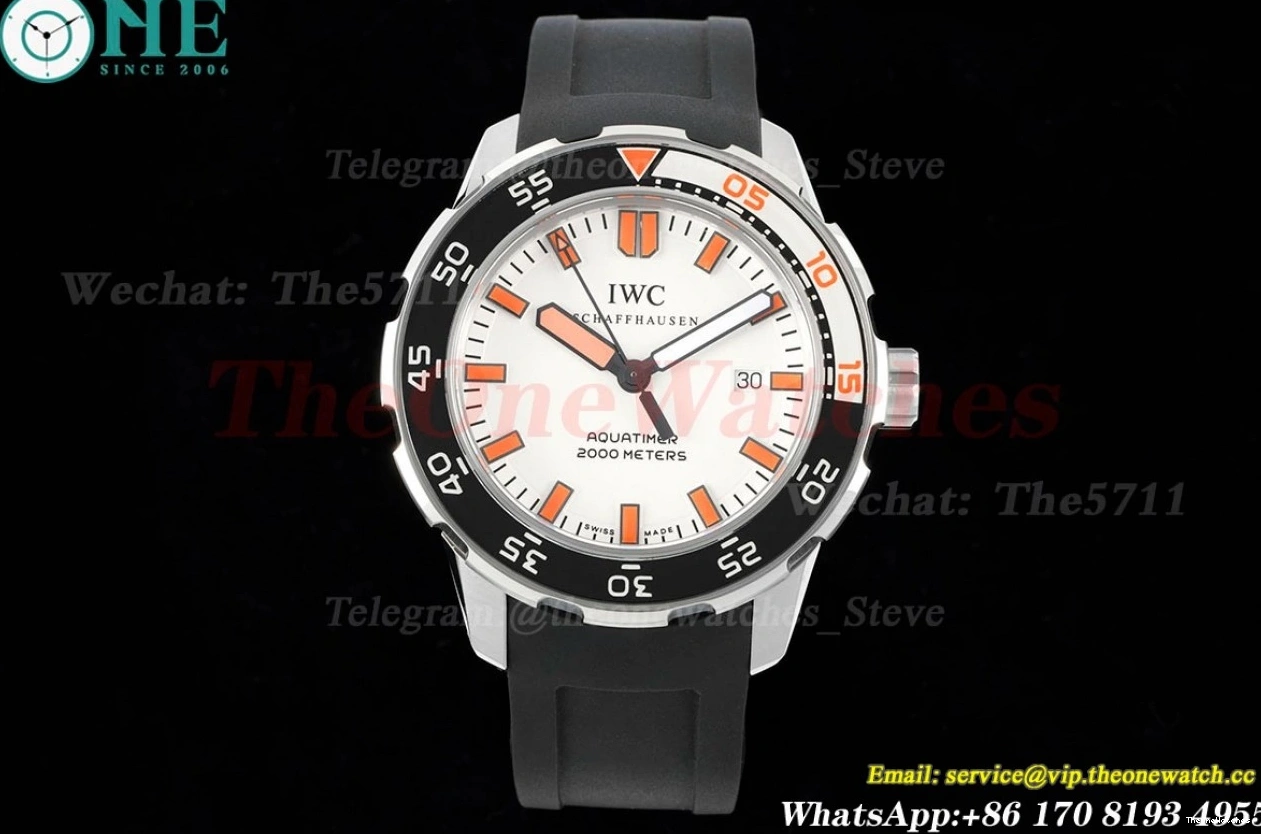44mm  Wht SS Aquatimer A2892 JVSF RU Org Dial IW356807 0523